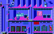 Impossible Mission II for IBM PC/Compatibles - Most rooms have numerous guard robots.