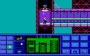 Impossible Mission II for IBM PC/Compatibles - Use the elevator to reach different rooms.