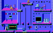 Impossible Mission II for IBM PC/Compatibles - Searching for clues...
