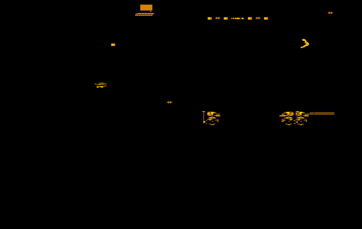 Impossible Mission II IBM PC/Compatibles Screenshot: The lights are off in some of the rooms...