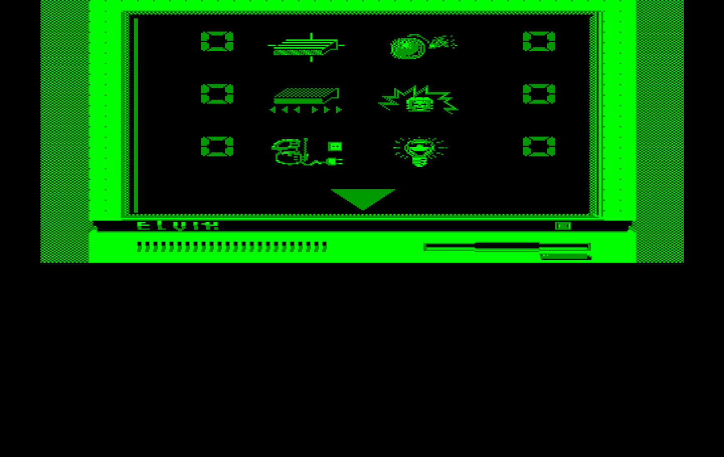Impossible Mission II IBM PC/Compatibles Screenshot: Computer terminals can help you in your mission; if you have found the right clues!