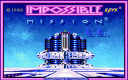 Impossible Mission II for Amiga - Title screen.