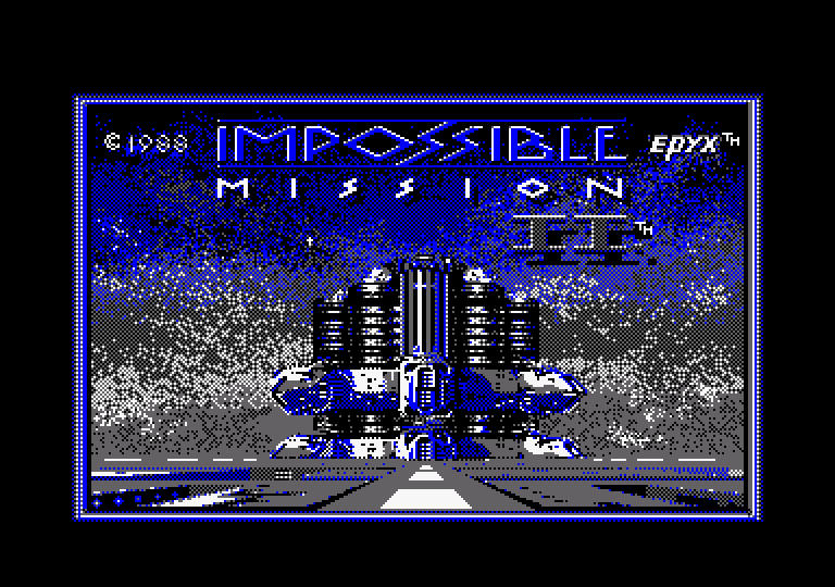 Impossible Mission II Amstrad CPC Screenshot: Title screen.