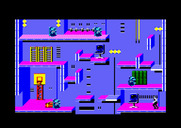 Impossible Mission II for Amstrad CPC - Exploring a room...