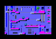 Impossible Mission II for Amstrad CPC - Careful, don't get zapped by robots!