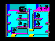 Impossible Mission II for ZX Spectrum - There are numerous rooms to explore, each with a different layout...