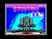 Impossible Mission II for ZX Spectrum - Loading screen.