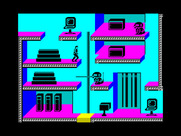 Impossible Mission II for ZX Spectrum - Another rooms with a number of places to search...