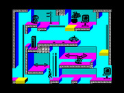 Impossible Mission II for ZX Spectrum - Exploring a room...