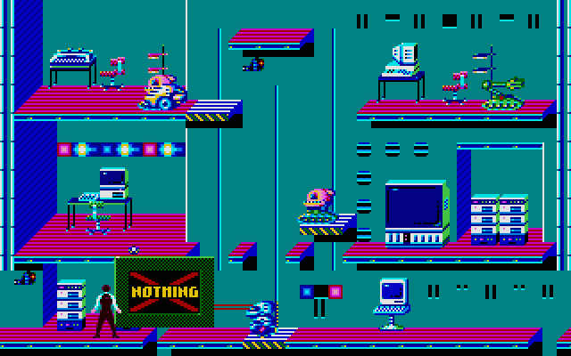 Impossible Mission II Atari ST Screenshot: Found nothing...