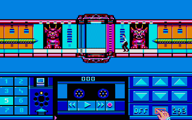 Impossible Mission II Atari ST Screenshot: I'm not quite ready to break this code yet...
