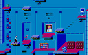Impossible Mission II for Atari ST - The platform I'm standing on can be moved up or down...