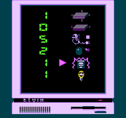 Impossible Mission II NES / Famicom Screenshot: Use computers codes at terminals to disable robots, reset platforms, and more.