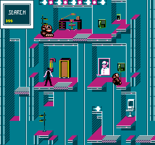 Impossible Mission II NES / Famicom Screenshot: Searching...