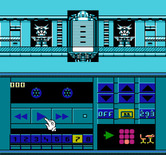 Impossible Mission II for NES / Famicom - Use the tape recorder and other interfaces in the hallways to unlock doors and assemble puzzle pieces.