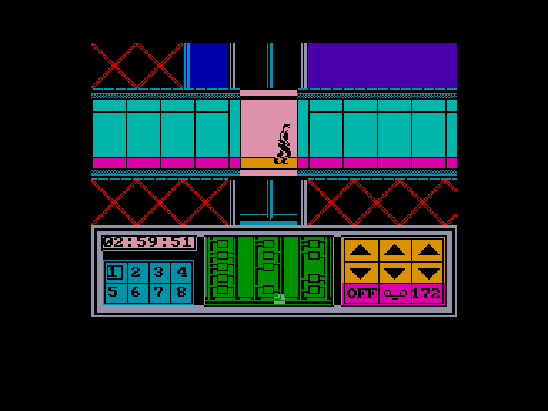 Impossible Mission II Enterprise Screenshot: Game start.