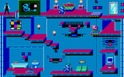 Impossible Mission II for IBM PC/Compatibles - Found an item that disables robots temporarily...