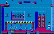 Impossible Mission II for IBM PC/Compatibles - One of numerous rooms; avoid the deadly robots!