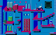 Impossible Mission II for IBM PC/Compatibles - Each room has a different layout.