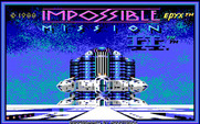 Impossible Mission II for IBM PC/Compatibles - Title screen.