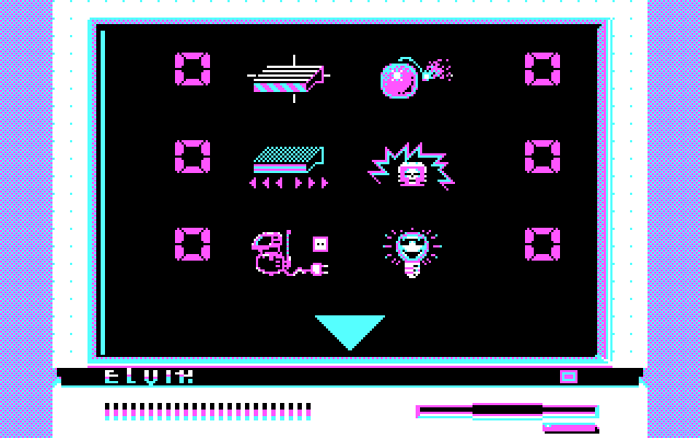 Impossible Mission II IBM PC/Compatibles Screenshot: Using one of the computer consoles...
