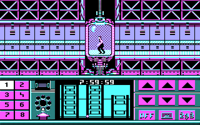 Impossible Mission II IBM PC/Compatibles Screenshot: The game begins here...