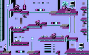 Impossible Mission II for IBM PC/Compatibles - One of many rooms you'll encounter...