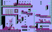 Impossible Mission II for IBM PC/Compatibles - Jumping over a robot...