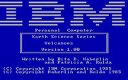 Volcanoes for IBM PC/Compatibles - Title screen.