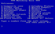 Volcanoes for IBM PC/Compatibles - The matching quiz game.