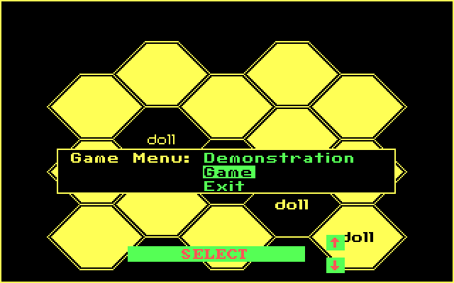 Bouncy Bee Learns Words IBM PC/Compatibles Screenshot: Ready to start the game?