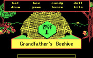 Bouncy Bee Learns Words for IBM PC/Compatibles - Grandfather's Beehive title screen.