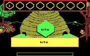 Bouncy Bee Learns Words for IBM PC/Compatibles - Here's the word 'Kite'...