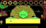 Bouncy Bee Learns Words for IBM PC/Compatibles - Here's the word 'Drum'...