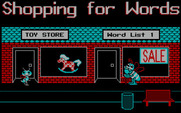 Bouncy Bee Learns Words for IBM PC/Compatibles - Bouncy Bee goes shopping for words...
