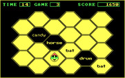 Bouncy Bee Learns Words for IBM PC/Compatibles - Need to find the word 'Bat'...