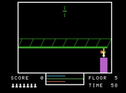 Fraction Fever for ColecoVision - Riding up to the next platform...