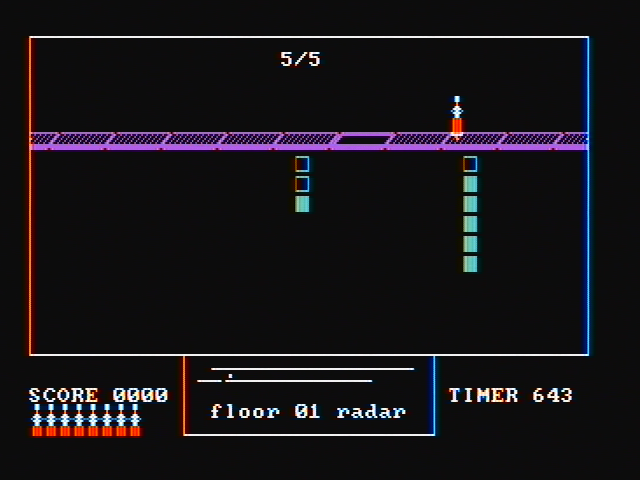 Fraction Fever IBM PC/Compatibles Screenshot: Playing the game.