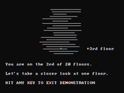 Fraction Fever for IBM PC/Compatibles - Demonstration; here's an overview of the floors.