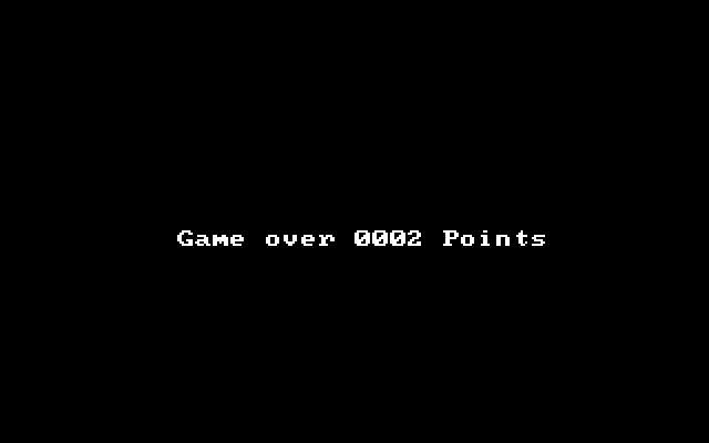 Fraction Fever IBM PC/Compatibles Screenshot: Game over.
