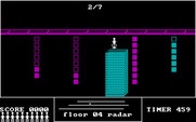 Fraction Fever for IBM PC/Compatibles - Taking an elevator to the next floor.