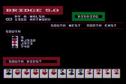 Bridge 5.0 for Atari 8-bit - Game start.