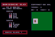 Bridge 5.0 for Atari 8-bit - North player's turn...