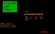 Bridge 5.0 for IBM PC/Compatibles - The contract is 4C, the declarer is West...