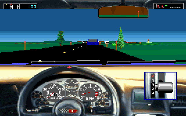 Test Drive III: The Passion IBM PC/Compatibles Screenshot: The game begins here.