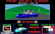 Test Drive III: The Passion for IBM PC/Compatibles - The main menu.