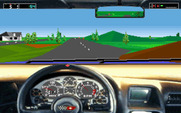 Test Drive III: The Passion for IBM PC/Compatibles - Driving through the country side.