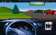 Test Drive III: The Passion for IBM PC/Compatibles - Don't crash into trees! Get back on the road!