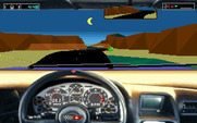 Test Drive III: The Passion for IBM PC/Compatibles - Driving through a canyon.