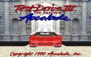 Test Drive III: The Passion for IBM PC/Compatibles - Title screen.